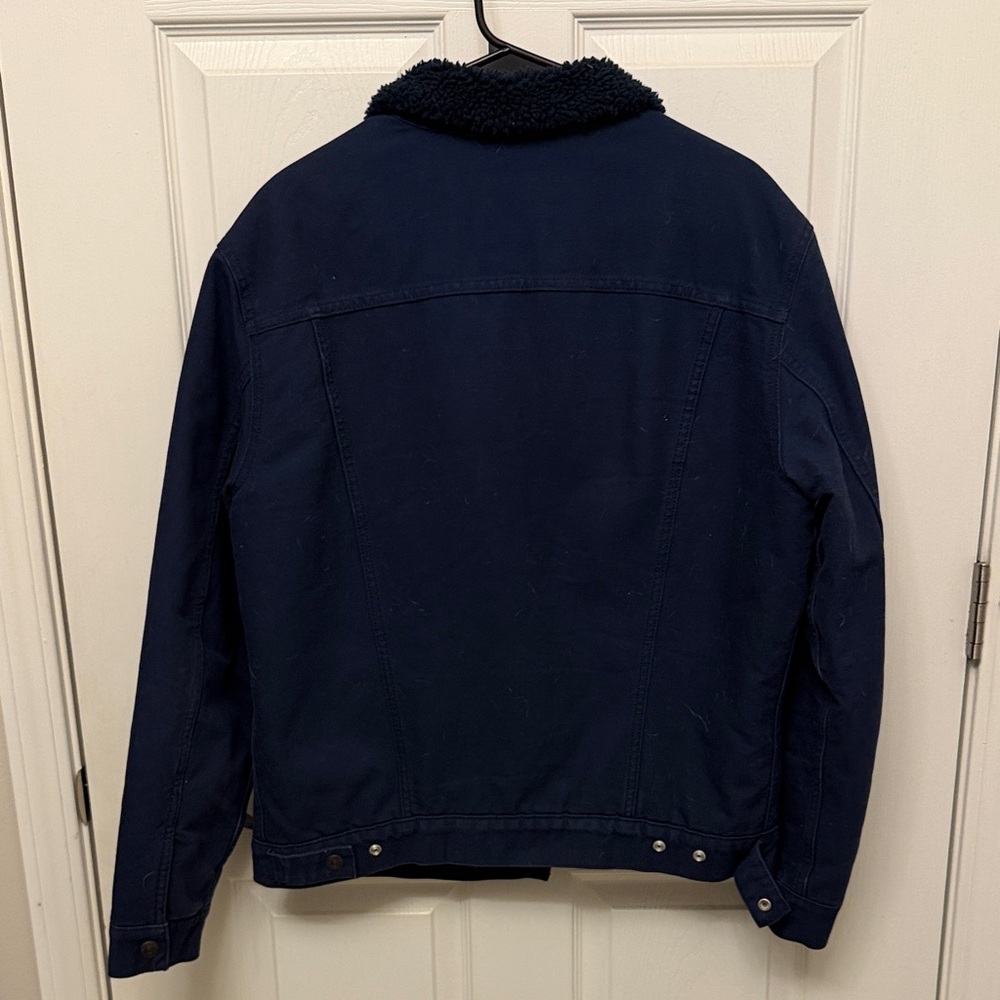 Levi's Blue Sherpa Trucker Jacket - Picture 3 of 3